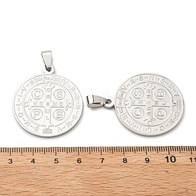 304 Stainless Steel Pendants STAS-C057-01P-B-1
