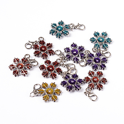 Zinc Alloy Enamel Pendants X-ENAM-H169-M-1