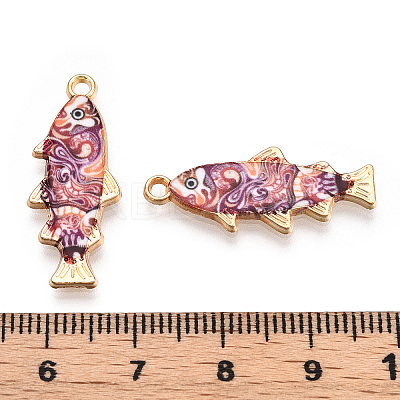 Alloy Enamel Pendants FIND-C037-16G-05-1-1