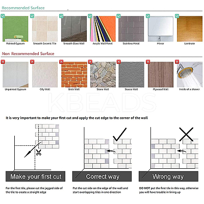 PVC Self-Adhesive Mark Crystal Pattern Paper DIY-WH0217-06-1