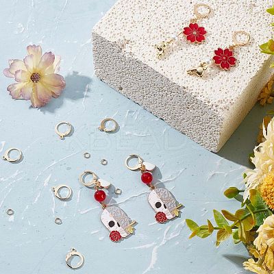 60Pcs 304 Stainless Steel Leverback Earring Findings DIY-CN0002-54-1