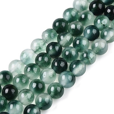 Dyed Natural White Jade Beads Strands G-T140-4mm-A07-1