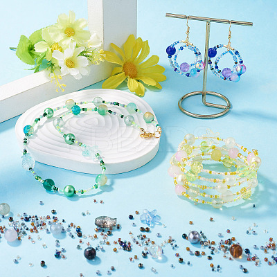 1Bag Mixed Styles Glass Beads GLAA-TADJ0001-10G-1