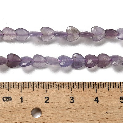 Natural Lepidolite/Purple Mica Stone Beads Strands G-P575-C01-6mm-1
