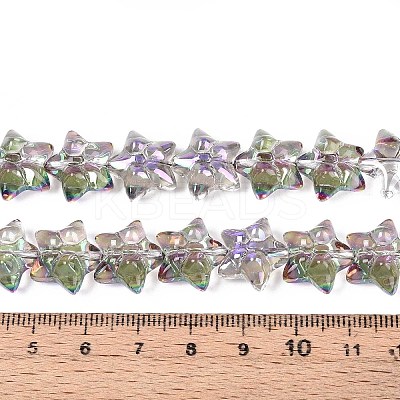 Electroplate Glass Beads Strands EGLA-N020-01D-1