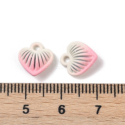 Spray Painted Alloy Pendants PALLOY-S038-15B-1