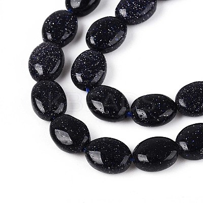Synthetic Blue Goldstone Beads Strands G-T142-23-1