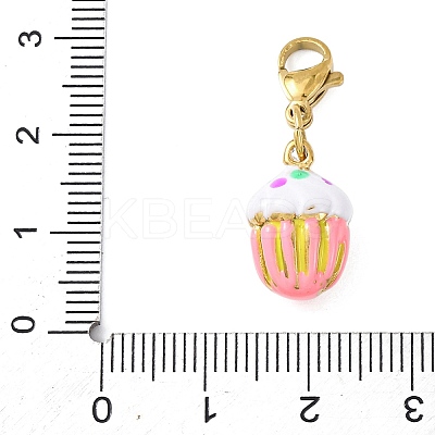 304 Stainless Steel Enamel Pendant Decorations LS-STAS-D205-03A-G-1