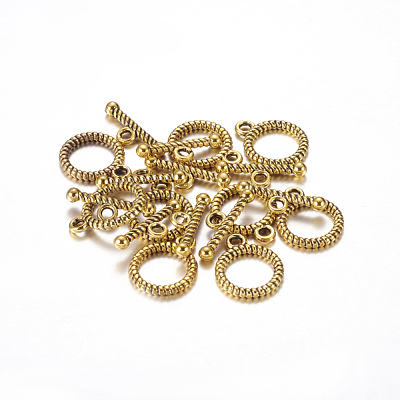 Tibetan Style Alloy Toggle Clasps X-GAC2016-NF-1