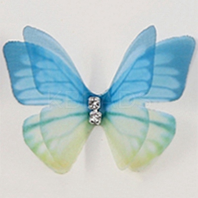 Gradient Color 2-Layer Fibre Tulle Ornament Accessories FIND-WH0101-02E-1