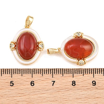 Natural Agate(Dyed & Heated) and Shell Pendants GG-CBA7C8E-01A-1