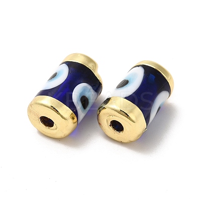 Handmade Evil Eye Lampwork Beads LAMP-M012-01LG-C-1