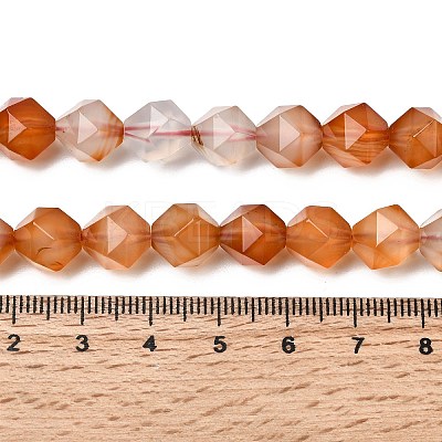 Natural Red Agate Beads Strands G-Z119-A02-03-1