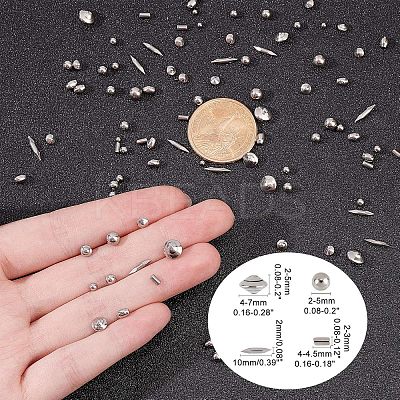 304 Stainless Steel with 201 Stainless Steel Polished Beads STAS-WH0016-05P-1