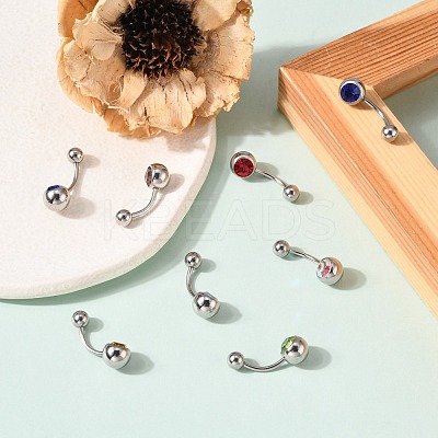 304 Stainless Steel Belly Rings EJEW-I053-02B-1