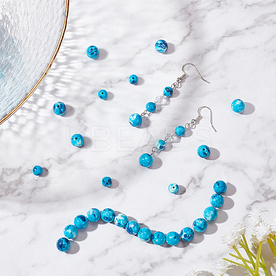 114Pcs Synthetic Ocean White Jade Beads DIY Stretch Bracelets Making Kits DIY-FH0003-89-1