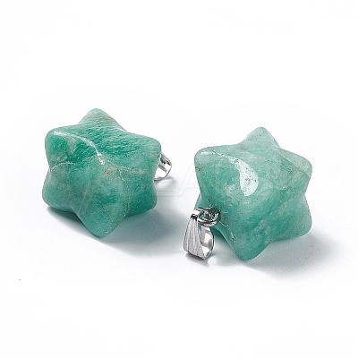 Natural Amazonite Pendants G-C002-02C-1