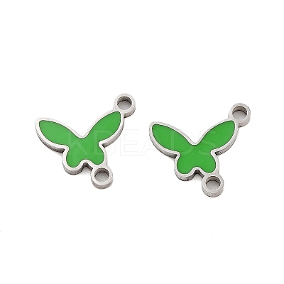 304 Stainless Steel Enamel Connector Charms STAS-Z078-21P-1