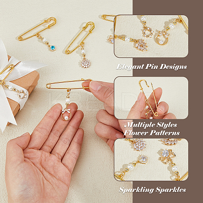 8Pcs Iron Kilt Pins JEWB-FH00010-1