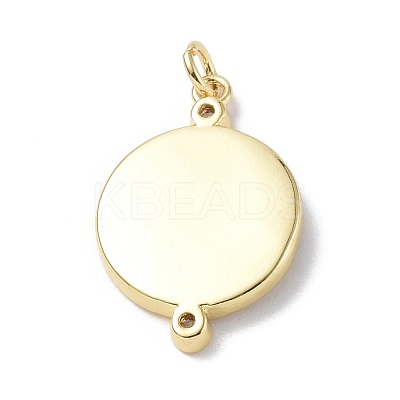 Eco-Friendly Brass Micro Pave Cubic Zirconia Pendants KK-F845-23G-01-1