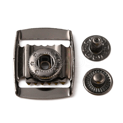 201 Stainless Steel Snap Button STAS-WH0027-25B-1