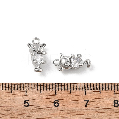 Brass Micro Pave Cubic Zirconia Pendants LS-KK-D283-16P-1