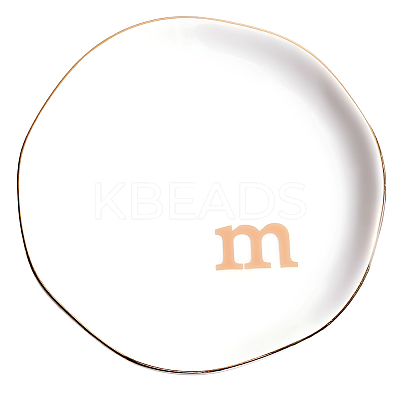 Round Ceramic Jewelry Dish AJEW-WH20067-023B-1