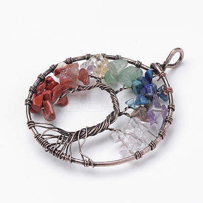 Natural Gemstone Big Pendants G-S271-18-1