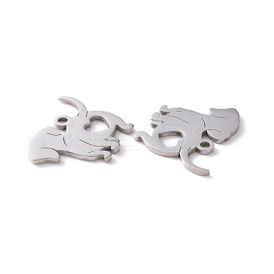 Non-Tarnish 201 Stainless Steel Charms STAS-G273-02P-1