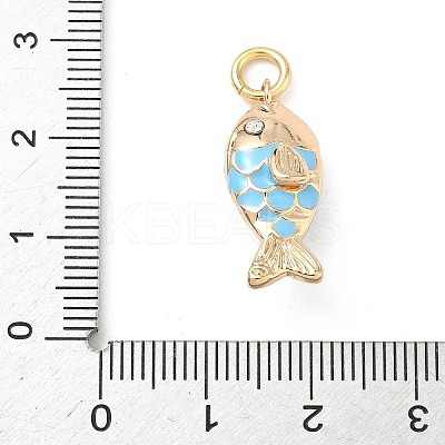 304 Stainless Steel Enamel Pendants LS-STAS-A131-06G-1