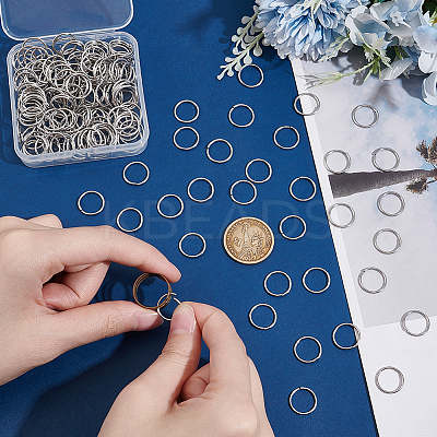 200Pcs 304 Stainless Steel Open Jump Rings STAS-UN0057-96-1