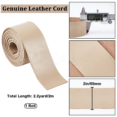 2M Flat Leather Cord LC-WH0007-07D-04-1