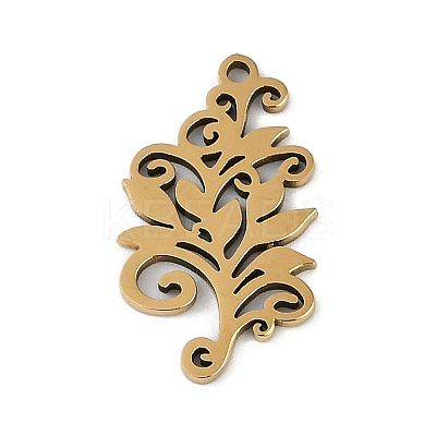 201 Stainless Steel Pendants STAS-Q329-02G-1