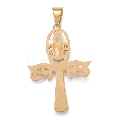 304 Stainless Steel Big Pendants STAS-K214-21G-1