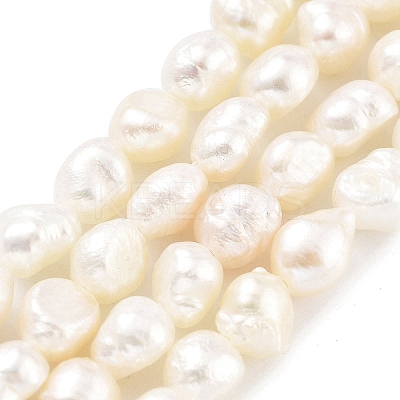 Natural Cultured Freshwater Pearl Beads Strands PEAR-P062-24A-1