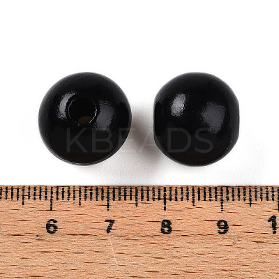Painted Natural Wood Beads WOOD-A018-16mm-20-1