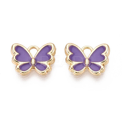 Eco-friendly Alloy Enamel Charms PALLOY-M212-11G-02-1