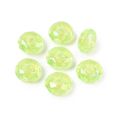 Transparent Acrylic European Beads OACR-E033-25E-1