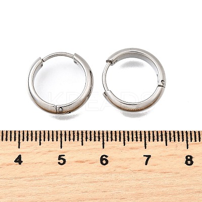304 Stainless Steel Hoop Earrings EJEW-Z123-01B-P-1