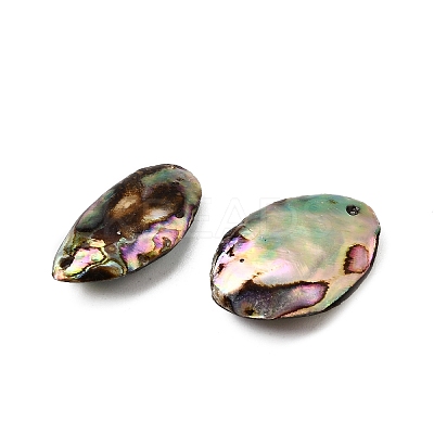 Natural Paua Shell Pendants SSHEL-S280-01A-1