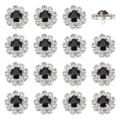 24Pcs 1-Hole Zinc Alloy Buttons FIND-PH0026-98B-1