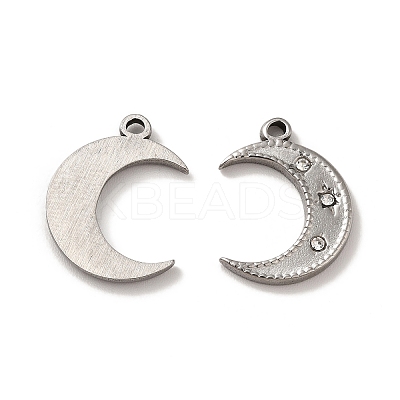304 Stainless Steel Pendants STAS-Q001-10P-1