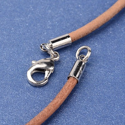 Leather Cord Necklace Making X-NJEW-JN01560-1