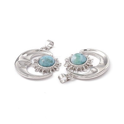Natural Mixed Gemstone Pendants KK-A173-04P-1