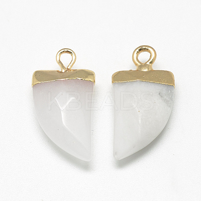 Natural White Jade Pointed Pendants X-G-Q966-12-1