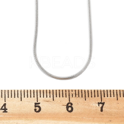 Tarnish Resistant 304 Stainless Steel Snake Chain Necklaces NJEW-E026-12P-1