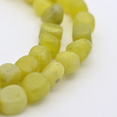 Natural Lemon Jade Bead Strands G-P070-01-1