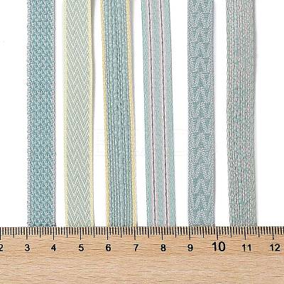 18 Yards 6 Styles Polyester Ribbon SRIB-Q022-F05-1