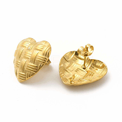 304 Stainless Steel Stud Earring Findings STAS-M305-17G-1