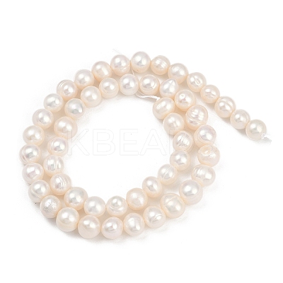 Natural Cultured Freshwater Pearl Beads Strands PEAR-I007-07X-06A-1